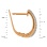 Earrings Featuring 98 Diamonds. Hypoallergenic 585 Rose Gold, Rhodium Detailing. View 2