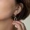 Chandelier Diamond Leverback Earrings. Certified 585 (14kt) Rose Gold, Rhodium Detailing. View 3