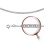 Double Rombo-link Solid Chain, Width 2.5mm. Hypoallergenic Certified 925 Silver, Rhodium