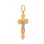 Crucifix pendant for her and him in 585 rose and white gold. View 2