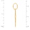 The Phoenix Bird Orthodox Christening Cross in 585 Rose Gold. View 3
