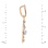 Millennials' diamond pendant in rose gold. View 3