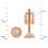 "The Essence of Elegance" Solitaire Diamond Studs. Hypoallergenic 585 Rose Gold, Rhodium, Screw Backs. View 2