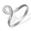 CZ Ring. 585 (14kt) White Gold