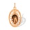 Icon Pendant 'Panagia Eleousa'. Certified 585 (14kt) Rose Gold
