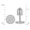 Dimensions of Circle Stud Earrings Featuring 16 Diamonds
