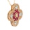 Ruby and Diamond Pendant. View 2