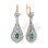 Certified Emerald and Diamond Earrings. Red Carpet Event Earrings