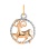 585 Gold Twisted Wire Aries Zodiac Pendant. March 21 - April 20