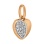 Pave Diamond Heart Pendant - Angle 2