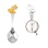 Child Silver Spoon 'Yellow Shade Puppy and Clock'. View 2