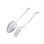 Reverse of English style Silver Spoon and Fork
