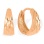 Tapered Gold Huggie Earrings. Tested 14kt (585) Rose Gold