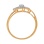 Ring Featuring 20 Diamonds. Hypoallergenic 585 Rose Gold, Rhodium Detailing. View 4