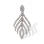 Cascading Diamond Pendant of Rose Gold & Rhodium