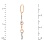 14kt Rose and White Gold "YES" Pendant. View 3