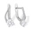 Swarovski CZ Fiery Arcs Earrings. 585 (14K) White Gold