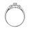 'Say YES to Bridal' Diamond Engagement Ring in 14kt White Gold. View 3