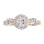 "Le Grande Amour" Trinity Engagement Ring. View 2