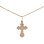 Orthodox Christian Cross. 585 (14kt) Rose and White Gold