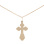 Russian Orthodox Cross. Certified 585 (14kt) Rose Gold