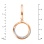 Diamond Circular Earrings. View 2