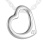 White Gold Diamond Heart Pendant. View 2