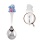 Sky Blue Baby-Hippo Silver Spoon for a Child. View 2