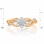 Ring Featuring 25 Diamonds. Tested 585 (14K) Rose and White Gold. View 2