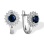 Celestial Sapphire and Diamond Earrings. 585 (14kt) White Gold