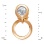 Versatile Diamond Stud Earrings in 585 Rose Gold. View 3