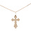 Unisex Orthodox Cross Pendant. Certified 585 (14kt) Rose Gold