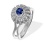 Cornflower Blue Sapphire & Diamond Ring. 'The Art of Seduction' Series
