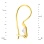 Colorless CZ-encrusted French Wire Earrings. View 2