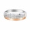 Urban Design Bimetal Ring Pave by CZ. View 2