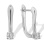 Iconic Diamond Solitaire Earrings in White Gold. Tested 585 (14K) White Gold, Rhodium Finish