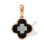 'Ode to Nature' Pendant with Onyx and Diamonds. Tested 585 (14K) Rose and White Gold