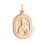 Most Holy Mother of God Miraculous Prayer Medal. Certified 585 (14kt) Rose Gold