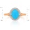 Turquoise and Diamond Ring. View 2