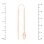 Threader Chain Earrings. View 3