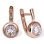 Diamond Persimmon-inspired Earrings in 2-Tone Gold. Tested 585 (14K) Rose and White Gold