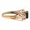 Gorgeous Ring Featuring Oval Sapphire and Diamonds - Angle 3