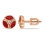 Ruby and Diamond Stud Earrings