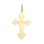 Russian lace-inspired Orthodox cross pendant in 14kt yellow and white gold. View 4