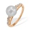 Pearl and Diamond Ring on Sale