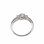 CZ 14kt White Gold Engagement Ring. View 3