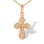 Orthodox Christening Cross. Certified 585 (14kt) Rose Gold
