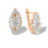 Antique-style Diamond Leverback Earrings