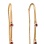 Garnet Threader Earrings. View 2