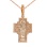 Diamond Deisis Orthodox Cross for Man. View 4